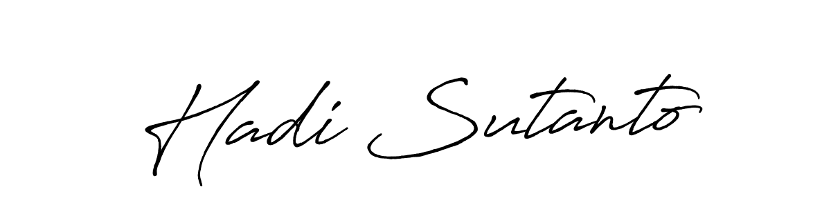Antro_Vectra_Bolder is a professional signature style that is perfect for those who want to add a touch of class to their signature. It is also a great choice for those who want to make their signature more unique. Get Hadi Sutanto name to fancy signature for free. Hadi Sutanto signature style 7 images and pictures png