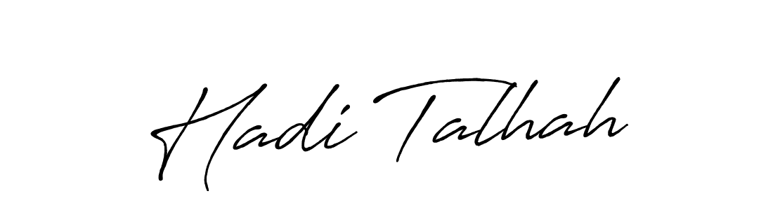 Similarly Antro_Vectra_Bolder is the best handwritten signature design. Signature creator online .You can use it as an online autograph creator for name Hadi Talhah. Hadi Talhah signature style 7 images and pictures png