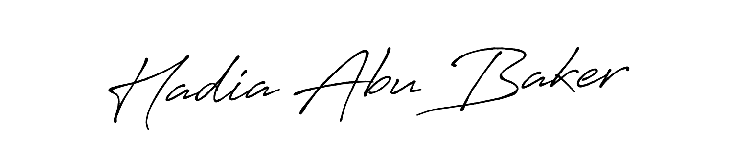 Make a beautiful signature design for name Hadia Abu Baker. Use this online signature maker to create a handwritten signature for free. Hadia Abu Baker signature style 7 images and pictures png