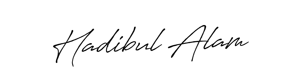 Design your own signature with our free online signature maker. With this signature software, you can create a handwritten (Antro_Vectra_Bolder) signature for name Hadibul Alam. Hadibul Alam signature style 7 images and pictures png