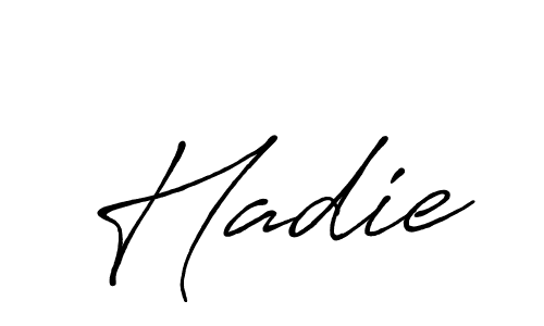 Similarly Antro_Vectra_Bolder is the best handwritten signature design. Signature creator online .You can use it as an online autograph creator for name Hadie. Hadie signature style 7 images and pictures png