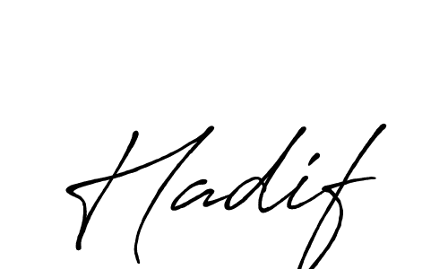 Make a beautiful signature design for name Hadif. With this signature (Antro_Vectra_Bolder) style, you can create a handwritten signature for free. Hadif signature style 7 images and pictures png