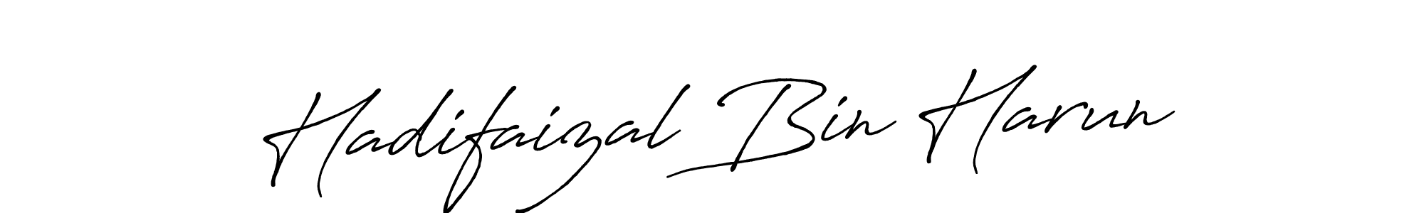This is the best signature style for the Hadifaizal Bin Harun name. Also you like these signature font (Antro_Vectra_Bolder). Mix name signature. Hadifaizal Bin Harun signature style 7 images and pictures png