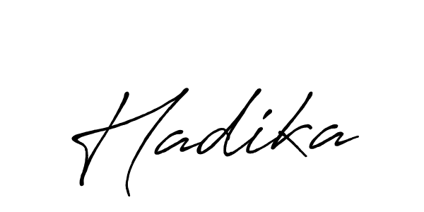 Also we have Hadika name is the best signature style. Create professional handwritten signature collection using Antro_Vectra_Bolder autograph style. Hadika signature style 7 images and pictures png