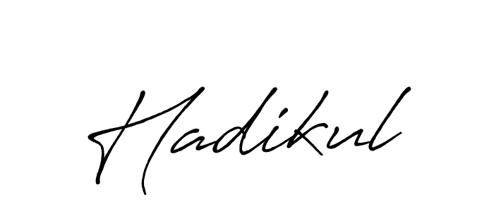 Create a beautiful signature design for name Hadikul. With this signature (Antro_Vectra_Bolder) fonts, you can make a handwritten signature for free. Hadikul signature style 7 images and pictures png