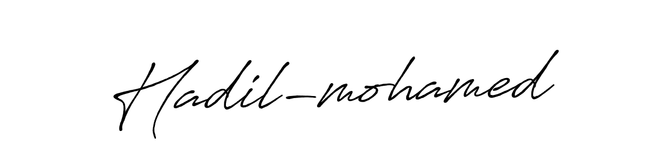 It looks lik you need a new signature style for name Hadil-mohamed. Design unique handwritten (Antro_Vectra_Bolder) signature with our free signature maker in just a few clicks. Hadil-mohamed signature style 7 images and pictures png