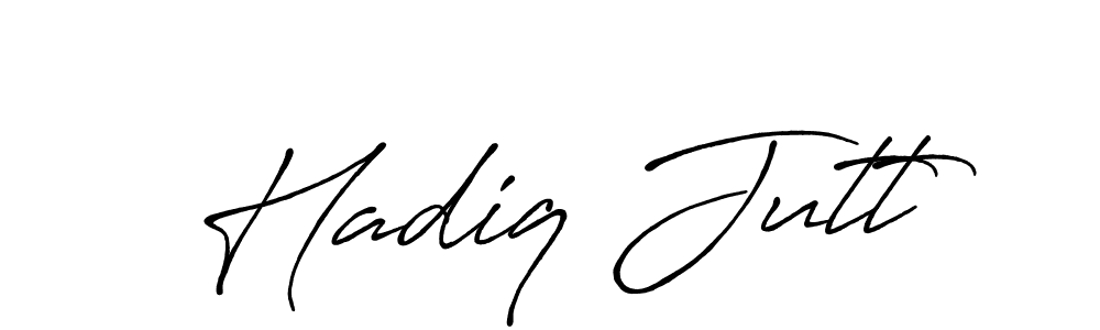 Use a signature maker to create a handwritten signature online. With this signature software, you can design (Antro_Vectra_Bolder) your own signature for name Hadiq Jutt. Hadiq Jutt signature style 7 images and pictures png