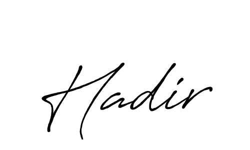 Make a beautiful signature design for name Hadir. Use this online signature maker to create a handwritten signature for free. Hadir signature style 7 images and pictures png