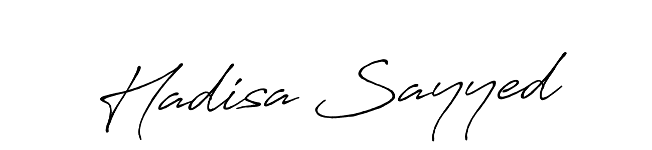 Also we have Hadisa Sayyed name is the best signature style. Create professional handwritten signature collection using Antro_Vectra_Bolder autograph style. Hadisa Sayyed signature style 7 images and pictures png