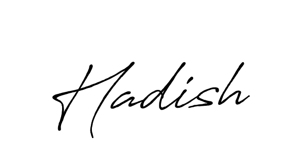 Create a beautiful signature design for name Hadish. With this signature (Antro_Vectra_Bolder) fonts, you can make a handwritten signature for free. Hadish signature style 7 images and pictures png