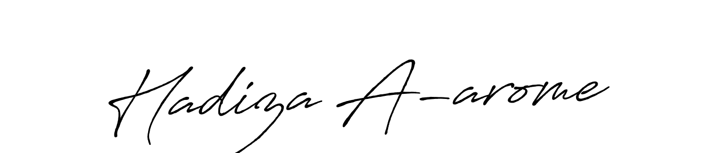 How to make Hadiza A-arome signature? Antro_Vectra_Bolder is a professional autograph style. Create handwritten signature for Hadiza A-arome name. Hadiza A-arome signature style 7 images and pictures png