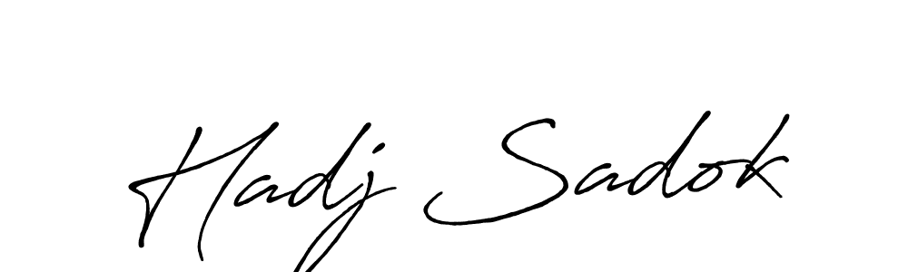 Here are the top 10 professional signature styles for the name Hadj Sadok. These are the best autograph styles you can use for your name. Hadj Sadok signature style 7 images and pictures png