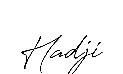 Use a signature maker to create a handwritten signature online. With this signature software, you can design (Antro_Vectra_Bolder) your own signature for name Hadji. Hadji signature style 7 images and pictures png