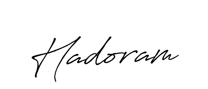 Make a beautiful signature design for name Hadoram. With this signature (Antro_Vectra_Bolder) style, you can create a handwritten signature for free. Hadoram signature style 7 images and pictures png