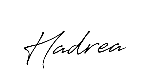 Similarly Antro_Vectra_Bolder is the best handwritten signature design. Signature creator online .You can use it as an online autograph creator for name Hadrea. Hadrea signature style 7 images and pictures png