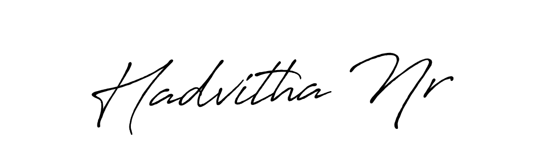 You can use this online signature creator to create a handwritten signature for the name Hadvitha Nr. This is the best online autograph maker. Hadvitha Nr signature style 7 images and pictures png