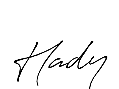 How to make Hady signature? Antro_Vectra_Bolder is a professional autograph style. Create handwritten signature for Hady name. Hady signature style 7 images and pictures png