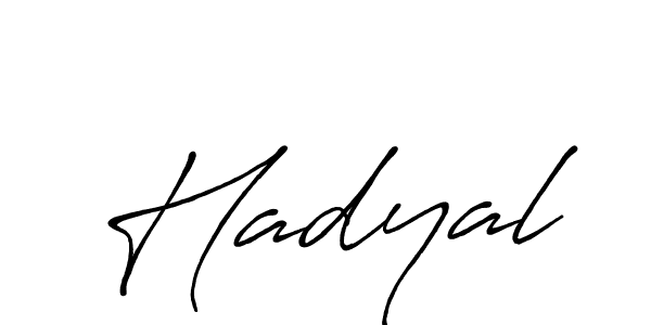 Make a beautiful signature design for name Hadyal. With this signature (Antro_Vectra_Bolder) style, you can create a handwritten signature for free. Hadyal signature style 7 images and pictures png
