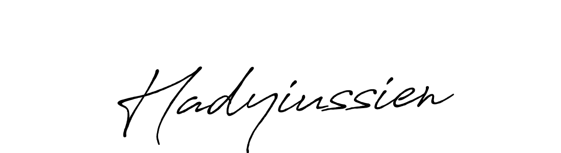 How to make Hadyiussien signature? Antro_Vectra_Bolder is a professional autograph style. Create handwritten signature for Hadyiussien name. Hadyiussien signature style 7 images and pictures png