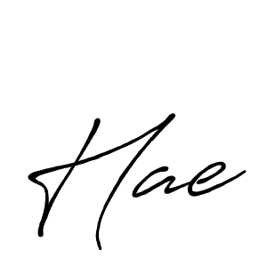 Create a beautiful signature design for name Hae. With this signature (Antro_Vectra_Bolder) fonts, you can make a handwritten signature for free. Hae signature style 7 images and pictures png