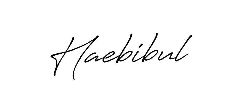 Create a beautiful signature design for name Haebibul. With this signature (Antro_Vectra_Bolder) fonts, you can make a handwritten signature for free. Haebibul signature style 7 images and pictures png