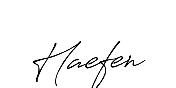 Create a beautiful signature design for name Haefen. With this signature (Antro_Vectra_Bolder) fonts, you can make a handwritten signature for free. Haefen signature style 7 images and pictures png