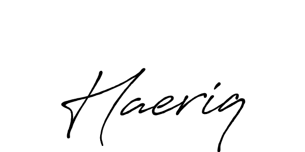 The best way (Antro_Vectra_Bolder) to make a short signature is to pick only two or three words in your name. The name Haeriq include a total of six letters. For converting this name. Haeriq signature style 7 images and pictures png