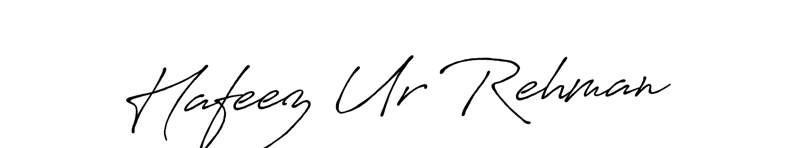 Hafeez Ur Rehman stylish signature style. Best Handwritten Sign (Antro_Vectra_Bolder) for my name. Handwritten Signature Collection Ideas for my name Hafeez Ur Rehman. Hafeez Ur Rehman signature style 7 images and pictures png