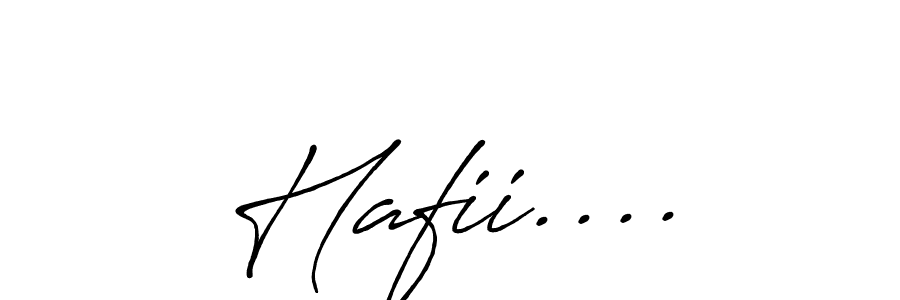 Use a signature maker to create a handwritten signature online. With this signature software, you can design (Antro_Vectra_Bolder) your own signature for name Hafii..... Hafii.... signature style 7 images and pictures png