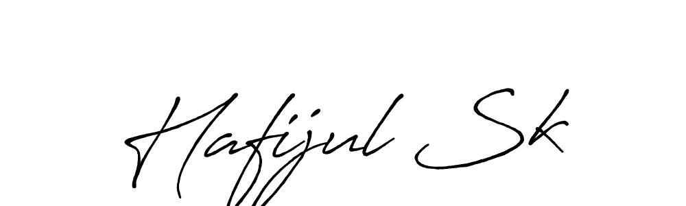 How to make Hafijul Sk name signature. Use Antro_Vectra_Bolder style for creating short signs online. This is the latest handwritten sign. Hafijul Sk signature style 7 images and pictures png