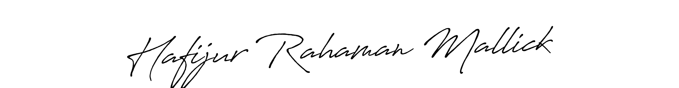 Make a beautiful signature design for name Hafijur Rahaman Mallick. With this signature (Antro_Vectra_Bolder) style, you can create a handwritten signature for free. Hafijur Rahaman Mallick signature style 7 images and pictures png