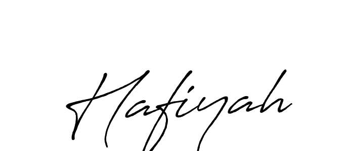 Make a beautiful signature design for name Hafiyah. With this signature (Antro_Vectra_Bolder) style, you can create a handwritten signature for free. Hafiyah signature style 7 images and pictures png