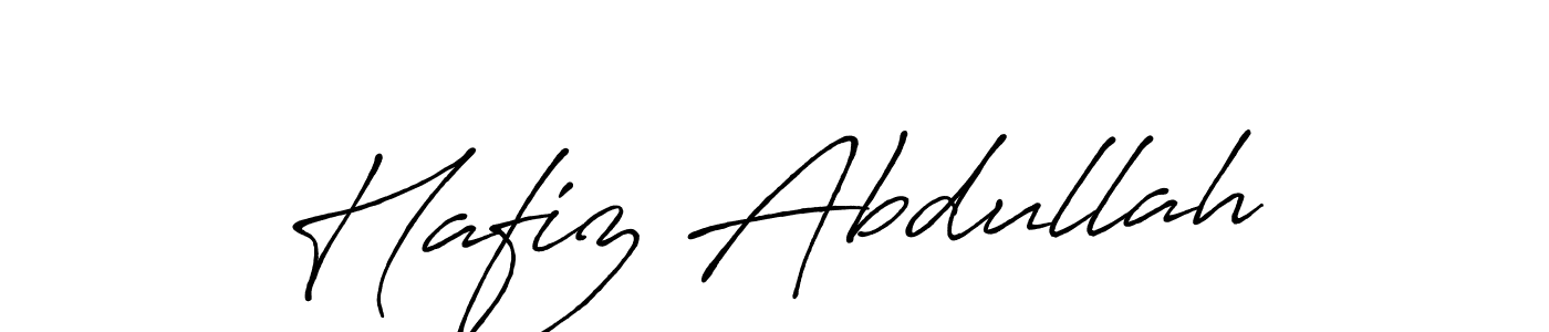 Design your own signature with our free online signature maker. With this signature software, you can create a handwritten (Antro_Vectra_Bolder) signature for name Hafiz Abdullah. Hafiz Abdullah signature style 7 images and pictures png