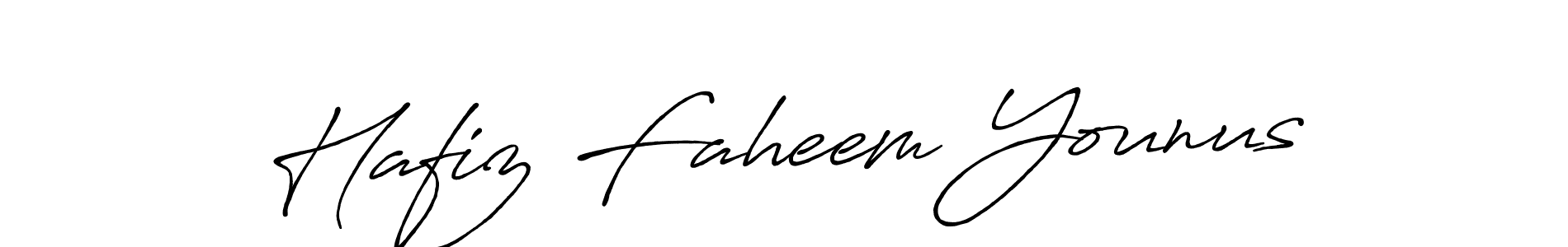 Hafiz Faheem Younus stylish signature style. Best Handwritten Sign (Antro_Vectra_Bolder) for my name. Handwritten Signature Collection Ideas for my name Hafiz Faheem Younus. Hafiz Faheem Younus signature style 7 images and pictures png