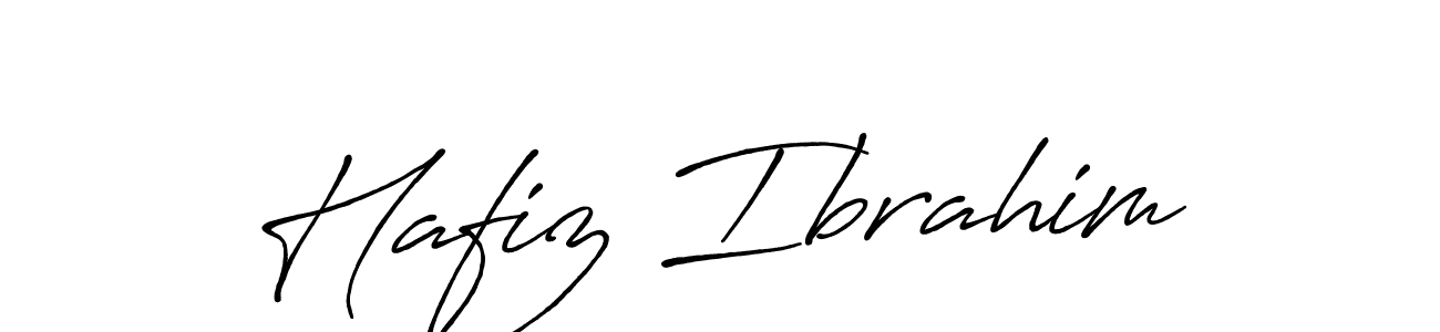 How to make Hafiz Ibrahim name signature. Use Antro_Vectra_Bolder style for creating short signs online. This is the latest handwritten sign. Hafiz Ibrahim signature style 7 images and pictures png