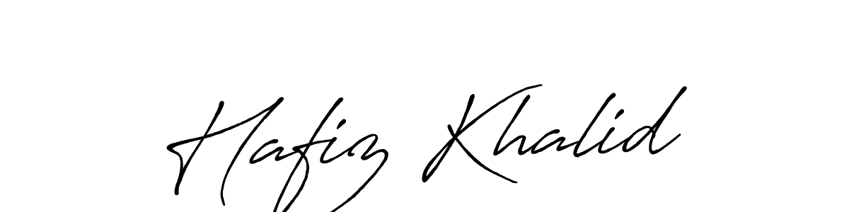 This is the best signature style for the Hafiz Khalid name. Also you like these signature font (Antro_Vectra_Bolder). Mix name signature. Hafiz Khalid signature style 7 images and pictures png