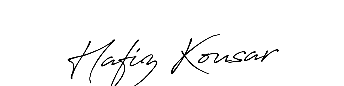 Use a signature maker to create a handwritten signature online. With this signature software, you can design (Antro_Vectra_Bolder) your own signature for name Hafiz Kousar. Hafiz Kousar signature style 7 images and pictures png