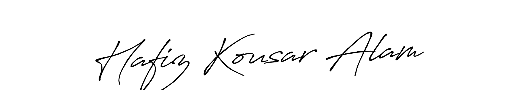 This is the best signature style for the Hafiz Kousar Alam name. Also you like these signature font (Antro_Vectra_Bolder). Mix name signature. Hafiz Kousar Alam signature style 7 images and pictures png