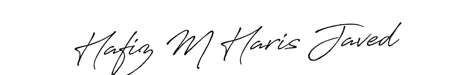 Use a signature maker to create a handwritten signature online. With this signature software, you can design (Antro_Vectra_Bolder) your own signature for name Hafiz M Haris Javed. Hafiz M Haris Javed signature style 7 images and pictures png