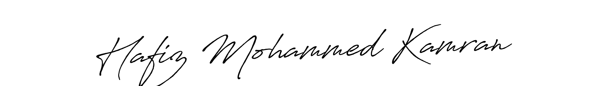 Design your own signature with our free online signature maker. With this signature software, you can create a handwritten (Antro_Vectra_Bolder) signature for name Hafiz Mohammed Kamran. Hafiz Mohammed Kamran signature style 7 images and pictures png