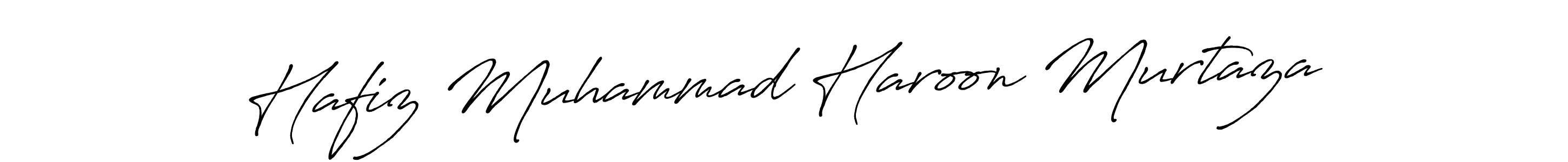 Use a signature maker to create a handwritten signature online. With this signature software, you can design (Antro_Vectra_Bolder) your own signature for name Hafiz Muhammad Haroon Murtaza. Hafiz Muhammad Haroon Murtaza signature style 7 images and pictures png