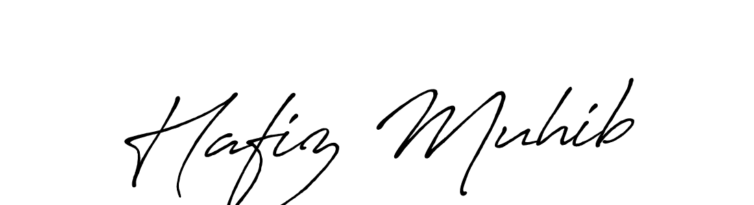 Use a signature maker to create a handwritten signature online. With this signature software, you can design (Antro_Vectra_Bolder) your own signature for name Hafiz Muhib. Hafiz Muhib signature style 7 images and pictures png