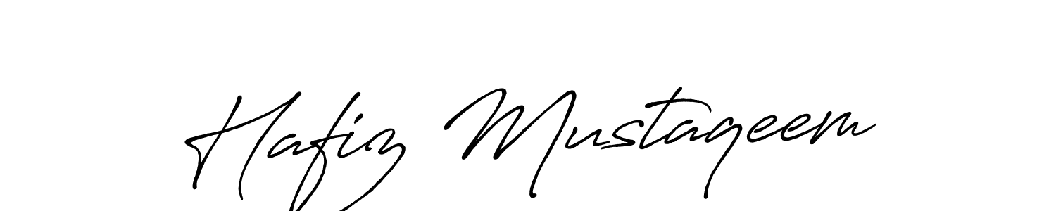 Also we have Hafiz Mustaqeem name is the best signature style. Create professional handwritten signature collection using Antro_Vectra_Bolder autograph style. Hafiz Mustaqeem signature style 7 images and pictures png