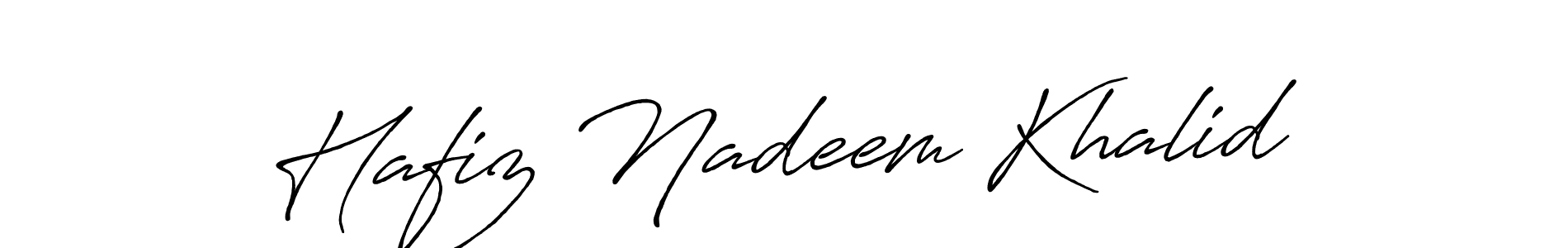 Design your own signature with our free online signature maker. With this signature software, you can create a handwritten (Antro_Vectra_Bolder) signature for name Hafiz Nadeem Khalid. Hafiz Nadeem Khalid signature style 7 images and pictures png