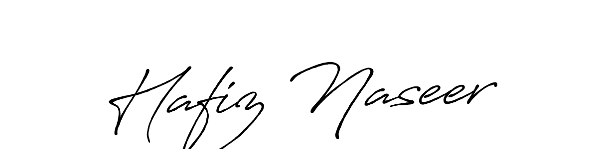 Make a beautiful signature design for name Hafiz Naseer. With this signature (Antro_Vectra_Bolder) style, you can create a handwritten signature for free. Hafiz Naseer signature style 7 images and pictures png