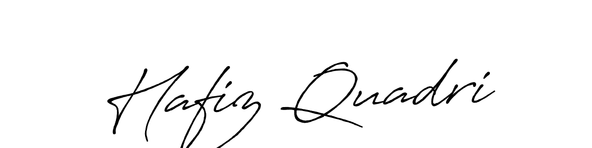 Use a signature maker to create a handwritten signature online. With this signature software, you can design (Antro_Vectra_Bolder) your own signature for name Hafiz Quadri. Hafiz Quadri signature style 7 images and pictures png