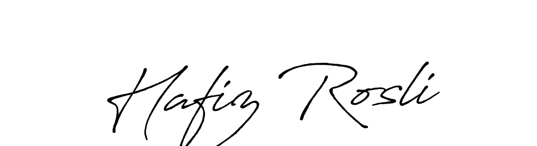 Also we have Hafiz Rosli name is the best signature style. Create professional handwritten signature collection using Antro_Vectra_Bolder autograph style. Hafiz Rosli signature style 7 images and pictures png