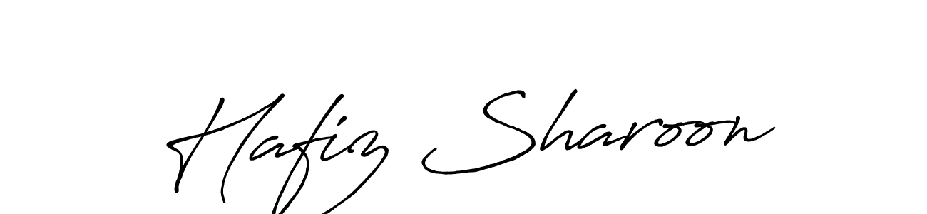 Also we have Hafiz Sharoon name is the best signature style. Create professional handwritten signature collection using Antro_Vectra_Bolder autograph style. Hafiz Sharoon signature style 7 images and pictures png