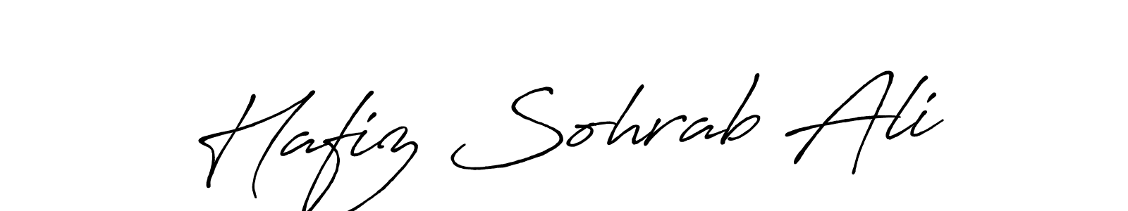 The best way (Antro_Vectra_Bolder) to make a short signature is to pick only two or three words in your name. The name Hafiz Sohrab Ali include a total of six letters. For converting this name. Hafiz Sohrab Ali signature style 7 images and pictures png