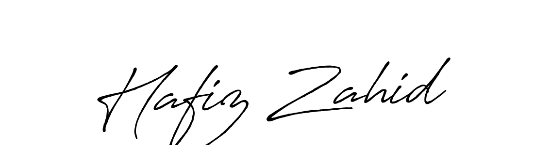 Make a beautiful signature design for name Hafiz Zahid. With this signature (Antro_Vectra_Bolder) style, you can create a handwritten signature for free. Hafiz Zahid signature style 7 images and pictures png